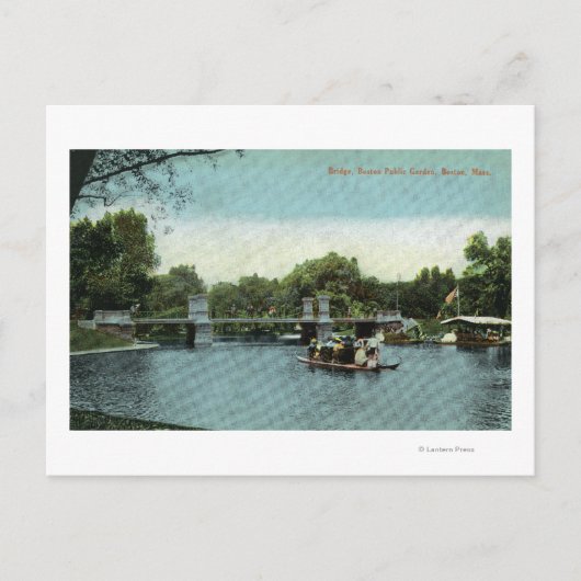 ボストンパブリックガーデンビューオブザブリッジ ポストカード (正面)