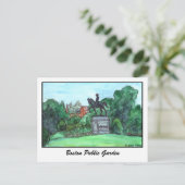 ボストンパブリックガーデンポストカード ポストカード (スタンド正面)