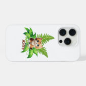 ボストンフェローの猫に安全な植物ママへのギフト iPhoneケース (裏面横)