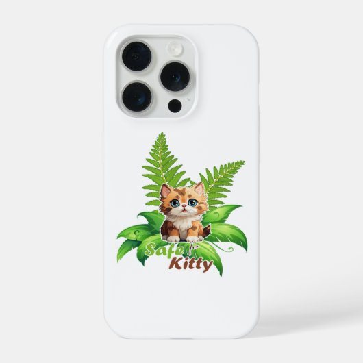 ボストンフェローの猫に安全な植物ママへのギフト iPhoneケース (裏面)