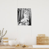 ボストンフォイル・ボストンマラソンのランナー ポスター (キッチン)