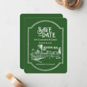 ボストンフォレストグリーン保存日 ノートカード (正面/裏面インサイチュ)