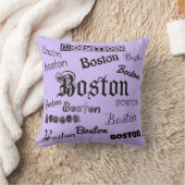 ボストンフォントオンラベンダー クッション (ブランケット)