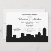 ボストンブラックスカイラインシルエットリハーサルディナー 招待状 (正面)