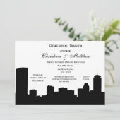 ボストンブラックスカイラインシルエットリハーサルディナー 招待状 (スタンド正面)