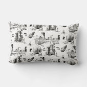 ボストンブラック&ホワイト枕 ランバークッション (裏面)