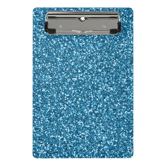 ボストンブルーグリッター ミニクリップボード (正面)
