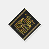 ボストンホッケーの100年 スタンダードカクテルナプキン (角)