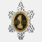 ボストンホッケースウェイ1 スノーフレークピューターオーナメント (右)