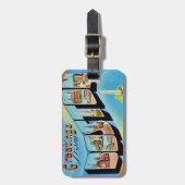 ボストンポストカードラゲージタグ ラゲッジタグ (正面縦)