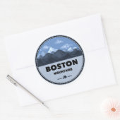 ボストンマウンテンズアーカンサスキャンピング ラウンドシール (封筒)