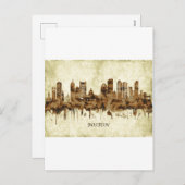 ボストンマサチューセッツの街並み シーズンポストカード (正面/裏面)