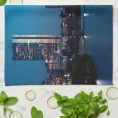 ボストンマサチューセッツシティスカイライン キッチンタオル (折り畳み)