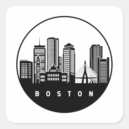 ボストンマサチューセッツスカイライン スクエアシール (正面)