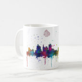 ボストンマサチューセッツスカイライン-飲むマグ コーヒーマグカップ (正面左)