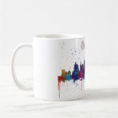 ボストンマサチューセッツスカイライン-飲むマグ コーヒーマグカップ (左)