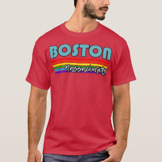 ボストンマサチューセッツプライドボストンLGBTギフトLGBTQ Tシャツ