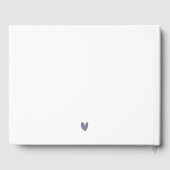 ボストンマサチューセッツ州シティスケープのウォーター結婚カラー ゲストブック (裏面)