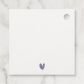 ボストンマサチューセッツ州シティスケープのウォーター結婚カラー フェイバータグ (裏面)