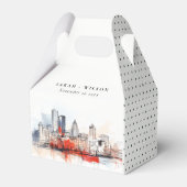 ボストンマサチューセッツ州シティスケープのウォーター結婚カラー フェイバーボックス (正面サイド)