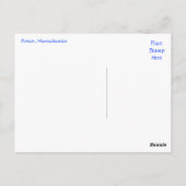 ボストンマサチューセッツ州スカイラインアットサンセットポストカード ポストカード (裏面)