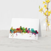 ボストンマサチューセッツ州スカイライン カード (黄色い花)