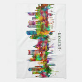 ボストンマサチューセッツ州スカイライン キッチンタオル (縦)
