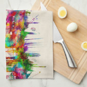 ボストンマサチューセッツ州スカイライン キッチンタオル (四つ折り)