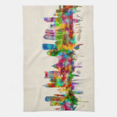 ボストンマサチューセッツ州スカイライン キッチンタオル (縦)