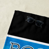 ボストンマサチューセッツ州スカイライン ビーチタオル (インサイチュ)