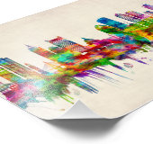 ボストンマサチューセッツ州スカイライン フォトプリント            (角)