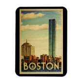 ボストンマサチューセッツ州ヴィンテージ旅行 マグネット (縦)
