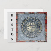 ボストンマサチューセッツ州歴史自由遊歩道マーカー ポストカード (正面/裏面)