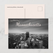 ボストンマサチューセッツ州航空局 ポストカード (正面/裏面)