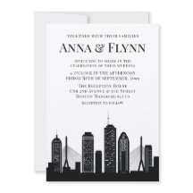 ボストンマサチューセッツ市スカイラインウェディングパーティ