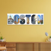 ボストンマサチューセッツ市旅行ファインアートの写真 キャンバスプリント (インサイチュ (リビング))