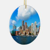 ボストンマサチューセッツ水およびスカイライン セラミックオーナメント (右)