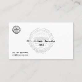 ボストンマサチューセッツ素晴らしシール 名刺