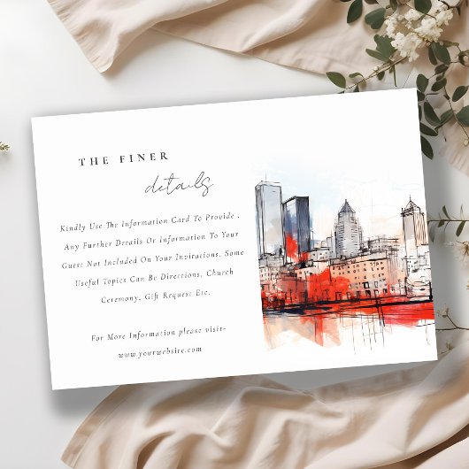 ボストンマサチューセッツ結婚シティスケープ詳細 エンクロージャーカード