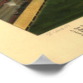 ボストンマサチューセッツ1902アンティークパノラママップ ポスター (角)