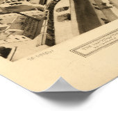 ボストンマサチューセッツ1905アンティークパノラママップ ポスター (角)