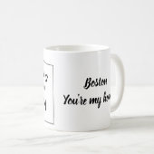 ボストンマサチューセッツ-コーヒー・マグ-交通標識 コーヒーマグカップ (正面右)