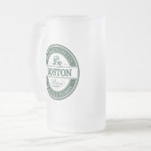 ボストンマサチューセッツ-悪賢いpissah フロストグラスビールジョッキ (正面左)