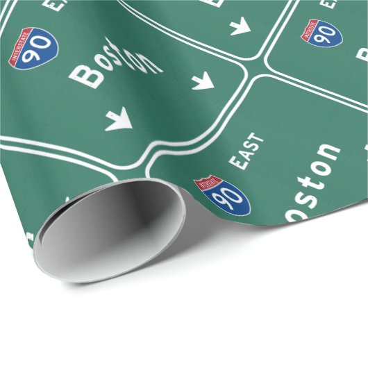 ボストンマサチューセッツma州間幹線道路の道: ラッピングペーパー (ロールコーナー)