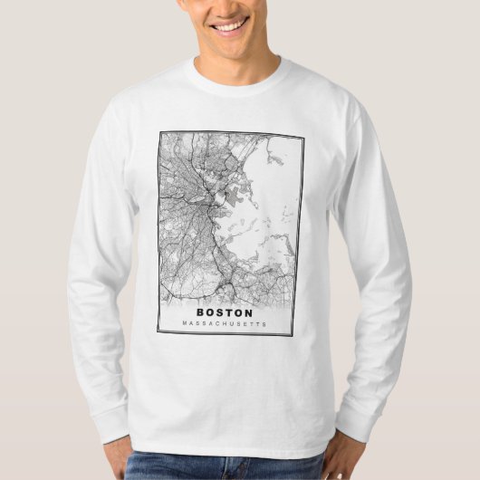 ボストンマップ Tシャツ (正面)