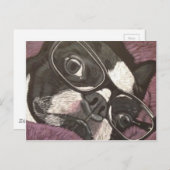 ボストンメガネ ポストカード (正面/裏面)