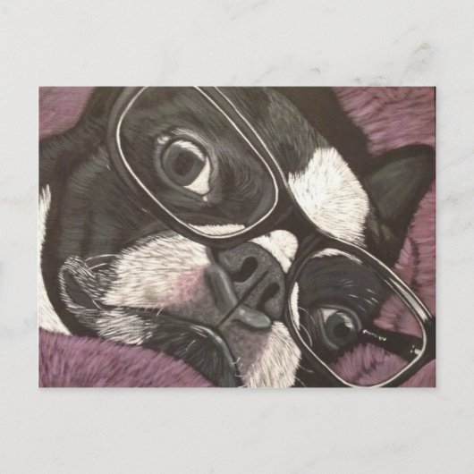 ボストンメガネ ポストカード (正面)