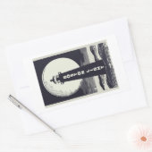 ボストンライトハウスムーン 長方形シール (封筒)