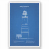 ボストンライトハウス – マサチューセッツ州 – AD シール (正面)