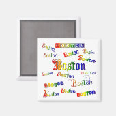 ボストンレインボーフォント マグネット (正面/裏面)